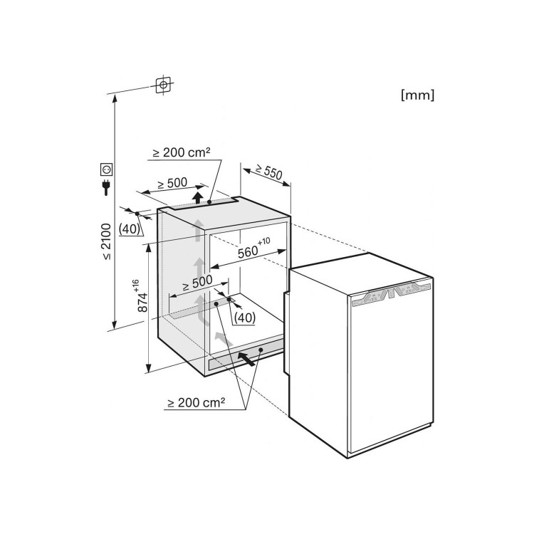 GRADE A2 - Light cosmetic damage - Miele K32222i In-column Integrated Fridge