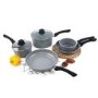 De Santii 5 Piece Forged Carbon Steel Pan Set - Grey