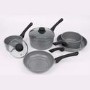 De Santii 5 Piece Forged Carbon Steel Pan Set - Grey