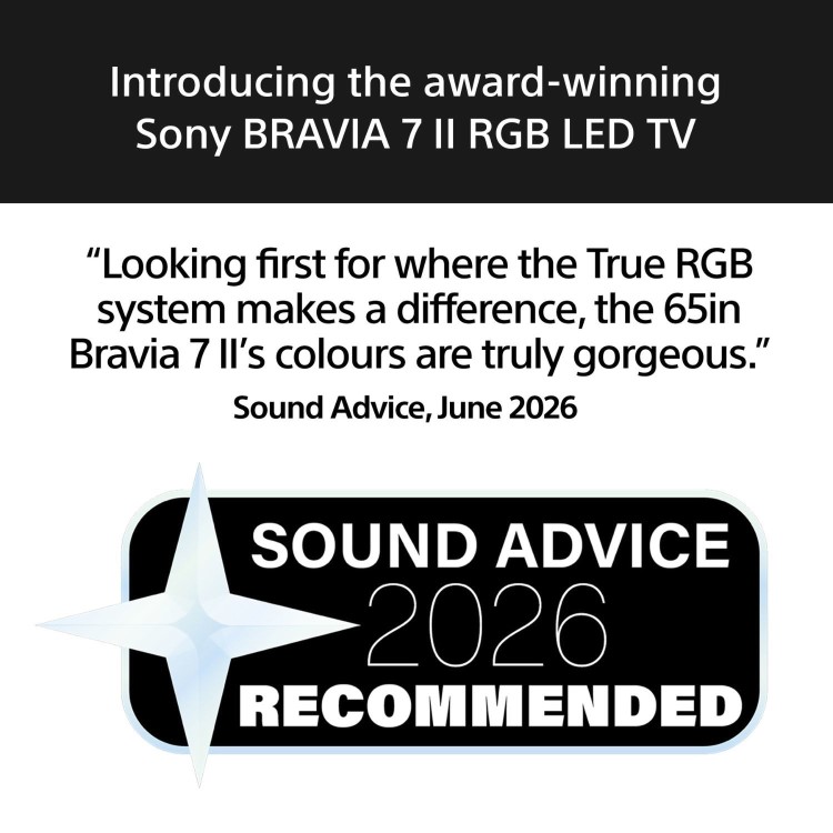Sony BRAVIA 7 K50XR75M2PB 50 Inch 4K HDR Smart Google TV with Dolby Vision & True RGB LED
