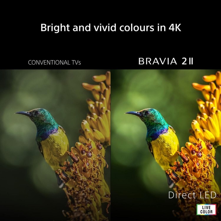 Sony K55S25M2PB 55" BRAVIA 4K Ultra HD Smart TV – Google TV Dolby Atmos HDR Voice Control