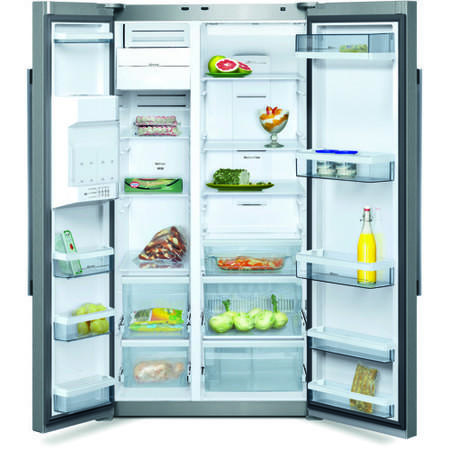 Neff K5920L0GB American Style American Fridge Freezer Fully Clad Stainless Steel A+ Illuminated I