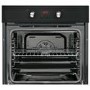 Sharp K61D27BM1 Multifunction Electric Single Oven With Pyrolytic Cleaning Black