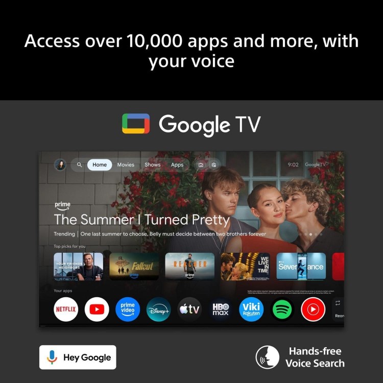 Sony K65S25M2PB 65" BRAVIA 4K Ultra HD Smart TV – Google TV Dolby Atmos HDR Voice Control