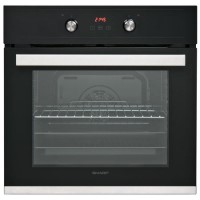 Sharp K69FABK 69L Built-in Single Fan Oven With Touch Control Timer - Black