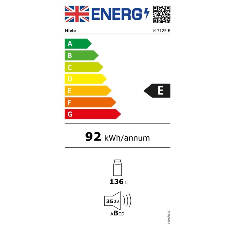 Miele K7000 136 Litre In-column Integrated Larder Fridge
