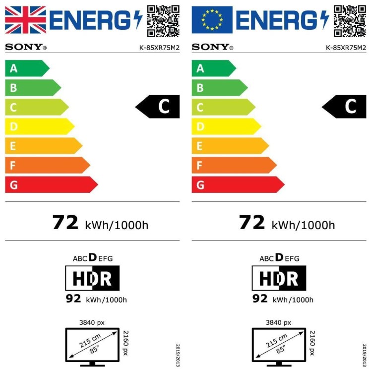 Sony BRAVIA 7 K85XR75M2PB 85 Inch 4K HDR True RGB LED Smart Google TV with Dolby Vision