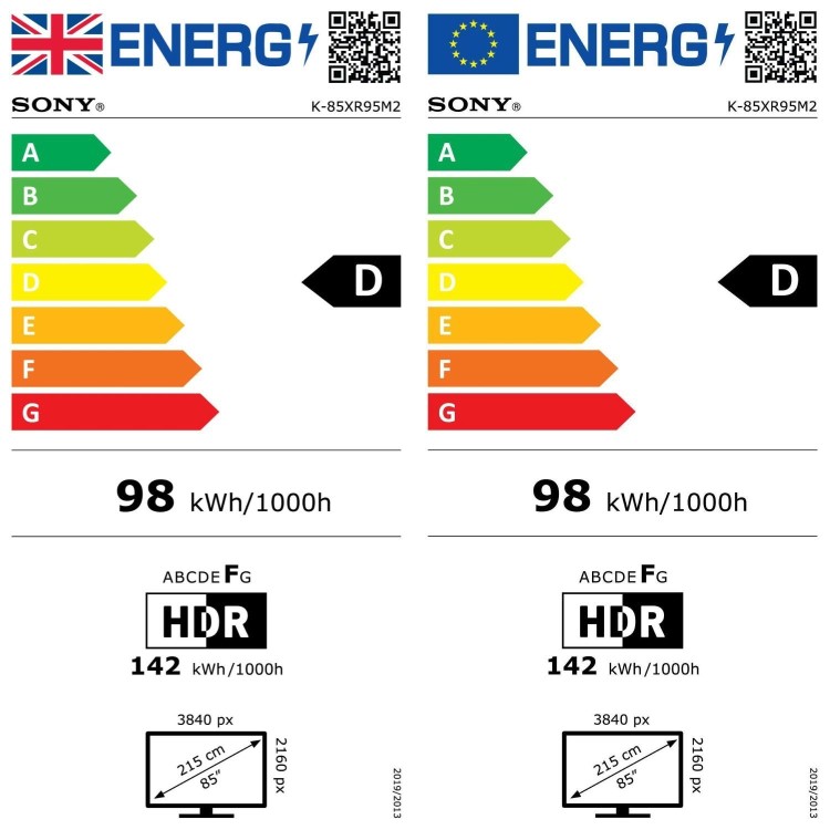Sony BRAVIA 9 K85XR95M2PB 85 Inch 4K HDR True RGB LED Smart Google TV with Dolby Vision & Dolby Atmos