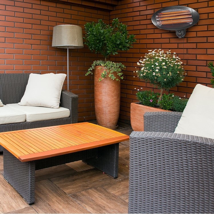Tristar KA-5286 Freestanding Electric Patio Heater - 2kW with 3 Heat Settings
