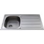 Single Bowl Stainless Steel Kitchen Sink with Reversible Drainer - CDA