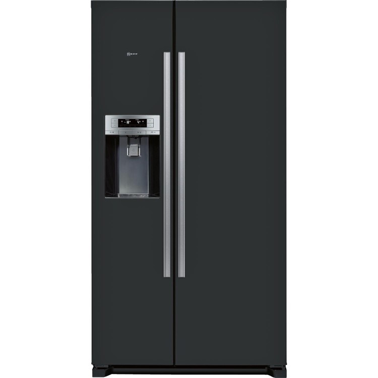 GRADE A3 - Neff KA3902B20G Side-by-side American Fridge Freezer With Ice & Water Dispenser Black