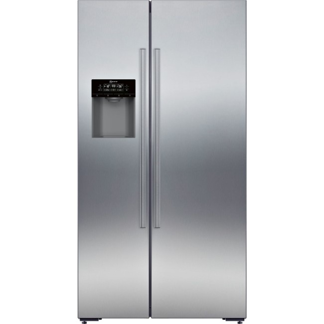Neff KA3923I20G Side-by-side American Fridge Freezer With Ice & Water Dispenser Fingerprint Free Stainless Steel Doors