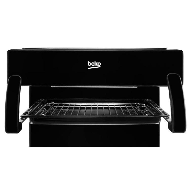 Beko 50cm Gas Cooker With Eye Level Grill - Black