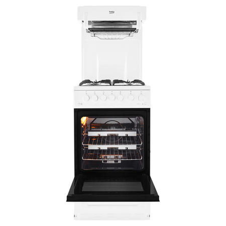 Refurbished 50cm Gas Cooker With Eye Level Grill - White