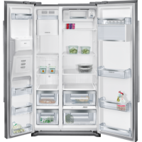Siemens KA90DVI20G iQ500 Side-by-Side American Fridge Freezer - Stainless Steel