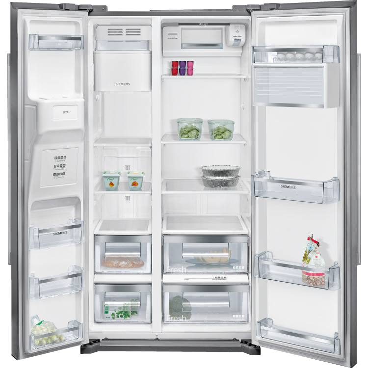 Siemens KA90DVI20G iQ500 Side-by-Side American Fridge Freezer - Stainless Steel