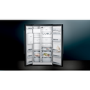 Siemens KA92DHXFP iQ700 American Side-by-side Fridge Freezer With Ice & Water Dispenser & Internal Cameras - Antifingerprint Black Steel