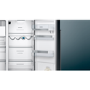Siemens KA92DHXFP iQ700 American Side-by-side Fridge Freezer With Ice & Water Dispenser & Internal Cameras - Antifingerprint Black Steel