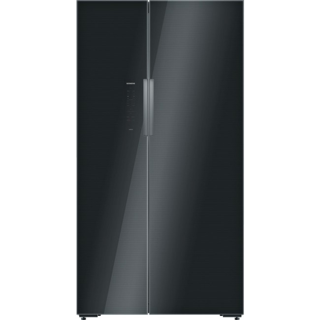 Siemens KA92NLB35G iQ700 Side by Side Fridge Freezer - Black