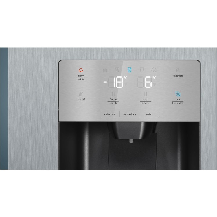 Siemens 533 Litre Side-By-Side American Fridge Freezer - Stainless steel