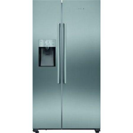 Refurbished Siemens iQ500 KA93DVIFPG 533 Litre American Fridge Freezer With Ice & Water Dispenser Easyclean Stainless Steel