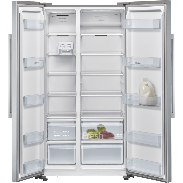 Siemens 552 Litre Side-By-Side American Fridge Freezer - Stainless steel
