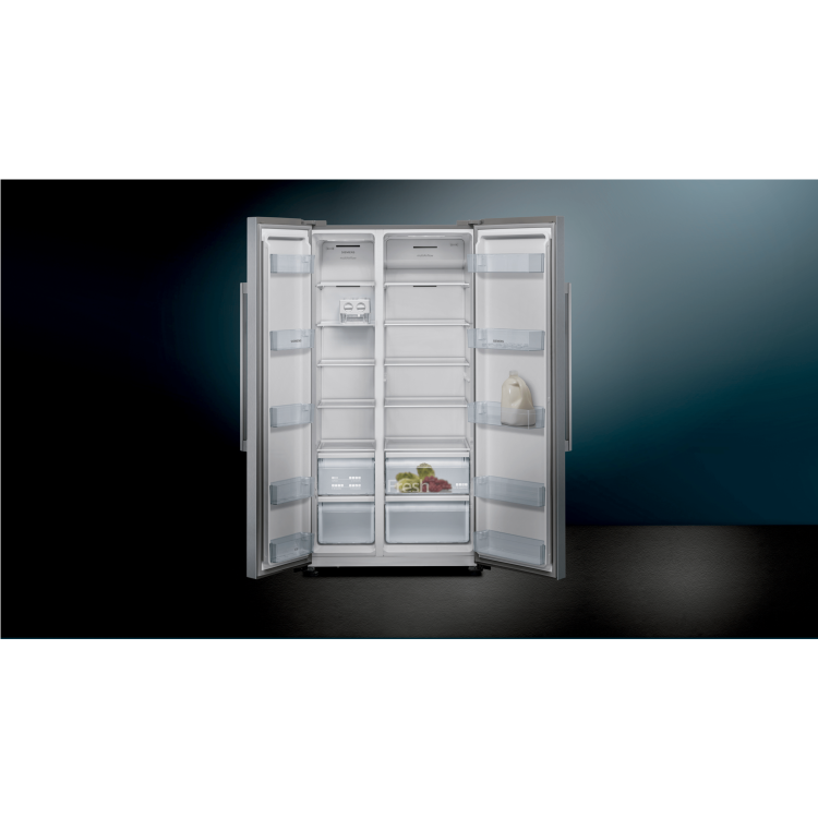 Siemens 552 Litre Side-By-Side American Fridge Freezer - Stainless steel