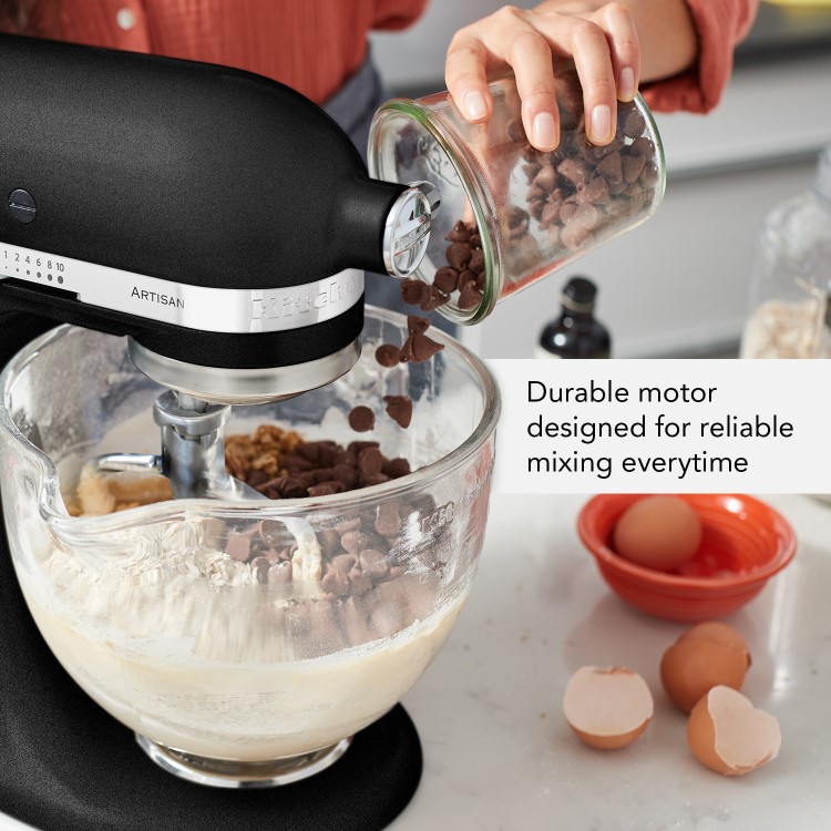 KitchenAid 4.8L Artisan Stand Mixer - Cast Iron Black