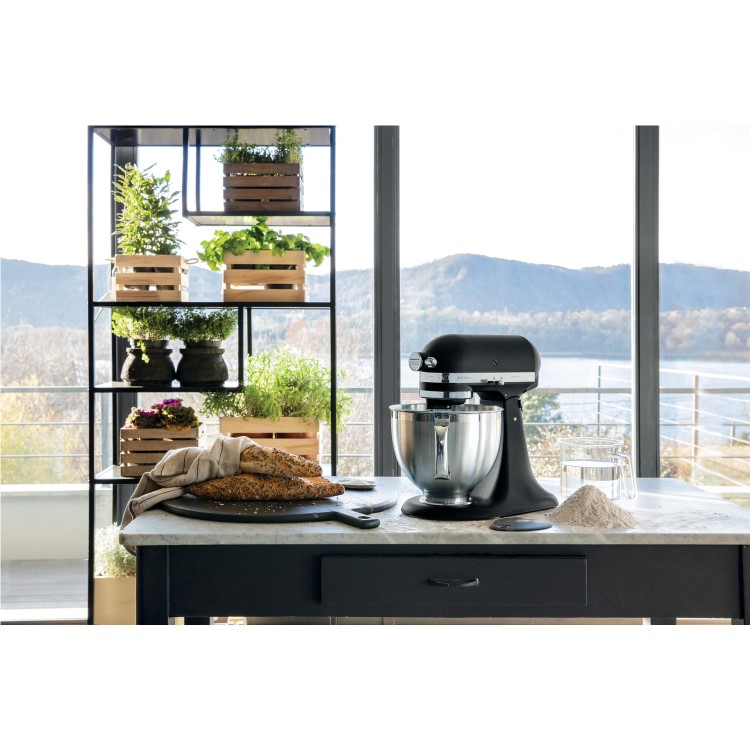 KitchenAid 4.8L Artisan Stand Mixer - Cast Iron Black