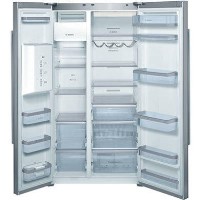 Bosch KAD62S21 Logixx Frost Free Ice N Water Side By Side Fridge Freezer in White