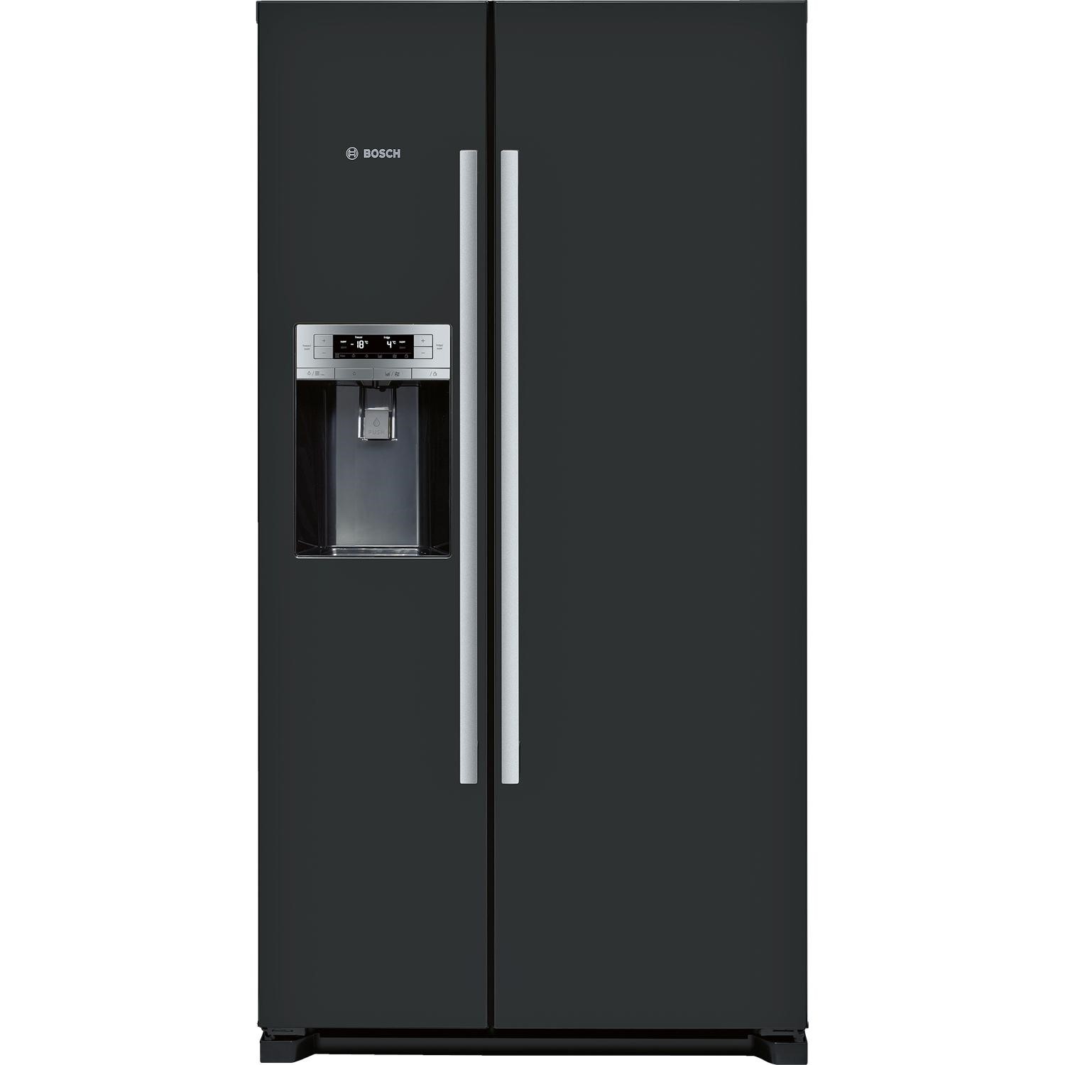 Bosch Kad90vb20g Side By Side Fridge Freezer Black Appliances Direct