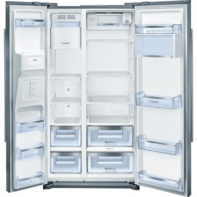 Refurbished Bosch KAD90VB20G Freestanding 533 Litre 60/40 American Fridge Freezer