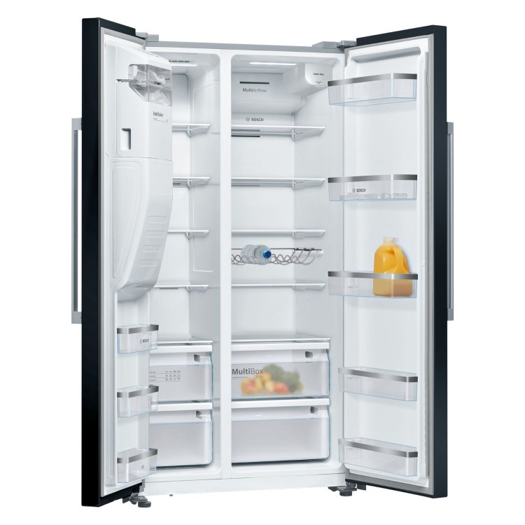 Bosch Series 6 562 Litre Side-By-Side American Fridge Freezer - Black