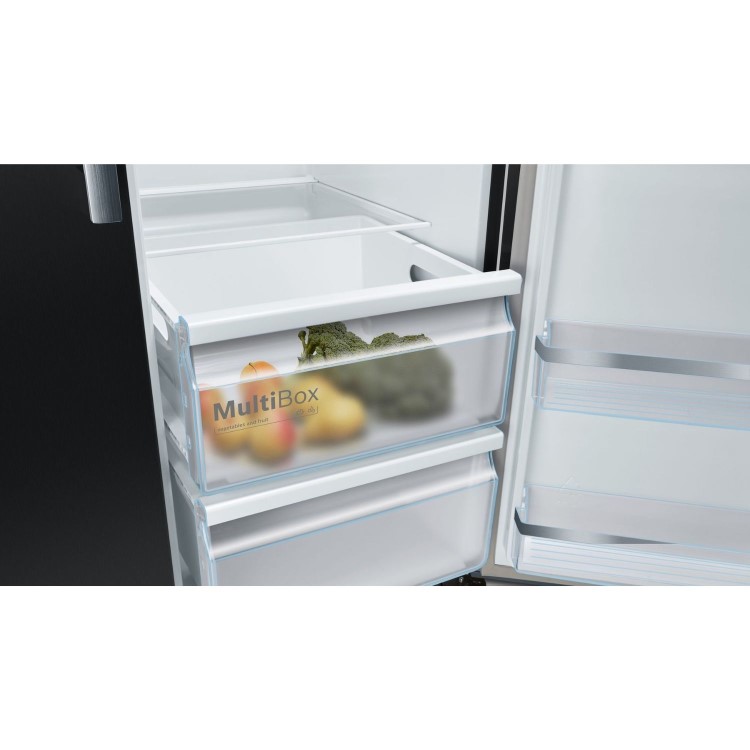 Bosch Series 6 562 Litre Side-By-Side American Fridge Freezer - Black