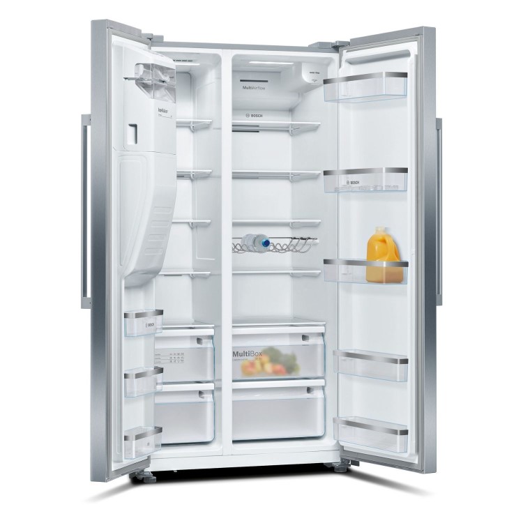 Bosch 533 Litre Side By Side American Fridge Freezer Stainless Steel bosch-533-litre-side-by-side-american-fridge-freezer-stainless-steel