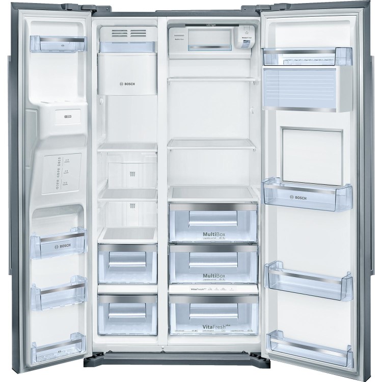 GRADE A1 - Bosch Serie 6 KAG90AI20G Side-by-Side American Fridge Freezer Stainless Steel