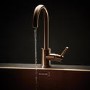 Reginox Copper Single Lever Swan Neck Kitchen Mixer Tap - Kalix Copper