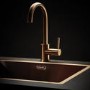 Reginox Copper Single Lever Swan Neck Kitchen Mixer Tap - Kalix Copper