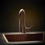 Reginox Copper Single Lever Swan Neck Kitchen Mixer Tap - Kalix Copper