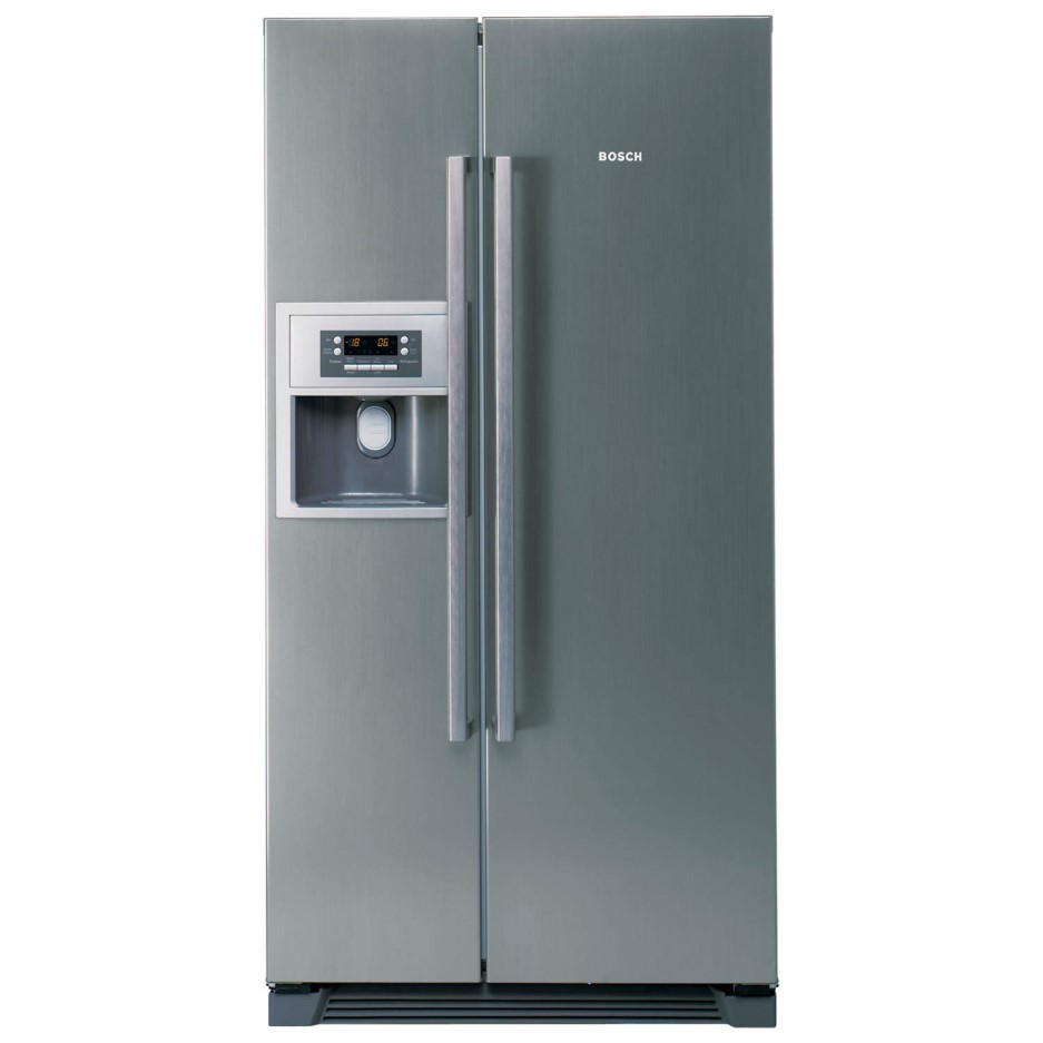 Bosch KAN58A45G SidebySide American Fridge Freezer With Ice And Water Dispenser Inoxlook