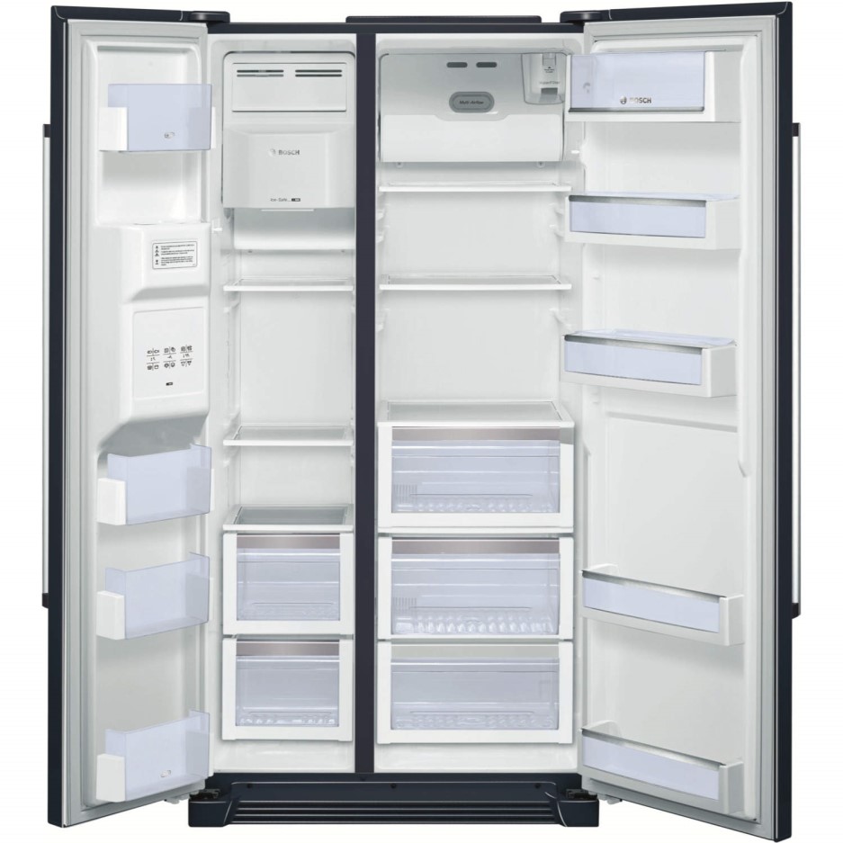 Bosch KAN58A55GB Black Edition Frost Free Ice and Water American Fridge