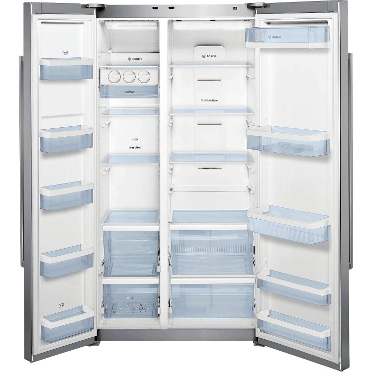 Bosch KAN62V41GB American Fridge Freezer Stainless Steel