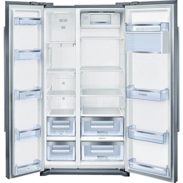 Bosch KAN90VI20G Serie 4 Side by Side Fridge Freezer - Easyclean Stainless Steel
