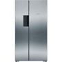 Bosch KAN92VI35 American Style side by side Fridge Freezer Easy Clean Door and Chrome inox Metalic Side Pannels - Frost Free