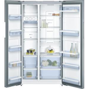 Bosch KAN92VI35 American Style side by side Fridge Freezer Easy Clean Door and Chrome inox Metalic Side Pannels - Frost Free