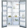 Bosch KAN92VI35 American Style side by side Fridge Freezer Easy Clean Door and Chrome inox Metalic Side Pannels - Frost Free