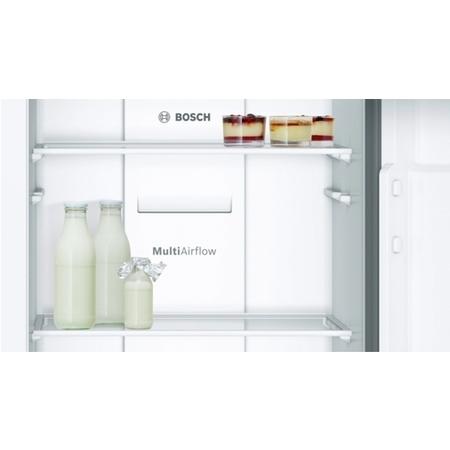 Bosch KAN92VI35 American Style side by side Fridge Freezer Easy Clean Door and Chrome inox Metalic Side Pannels - Frost Free