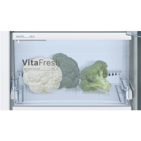 Bosch KAN92VI35 American Style side by side Fridge Freezer Easy Clean Door and Chrome inox Metalic Side Pannels - Frost Free