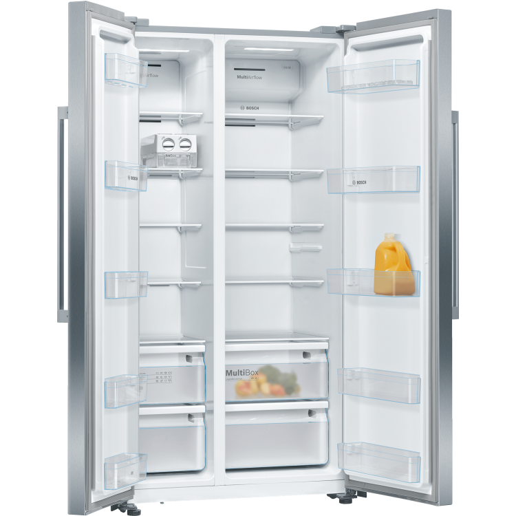 Refurbished Bosch Serie 4 KAN93VIFPG Freestanding 560 Litre 65/35 Fridge Freezer