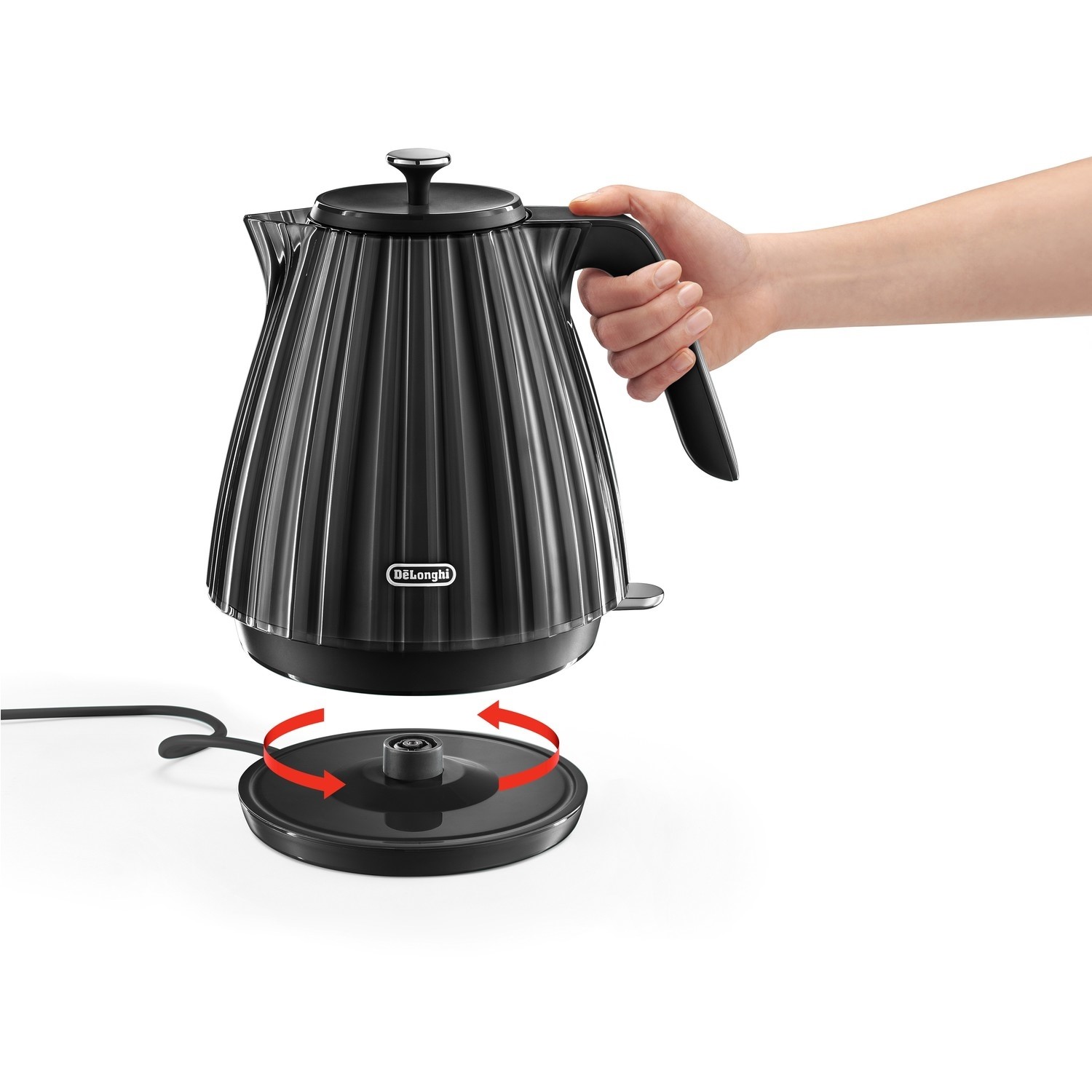 Delonghi Ballerina 1.7L Cordless Kettle Black KBD3001.BK Appliances